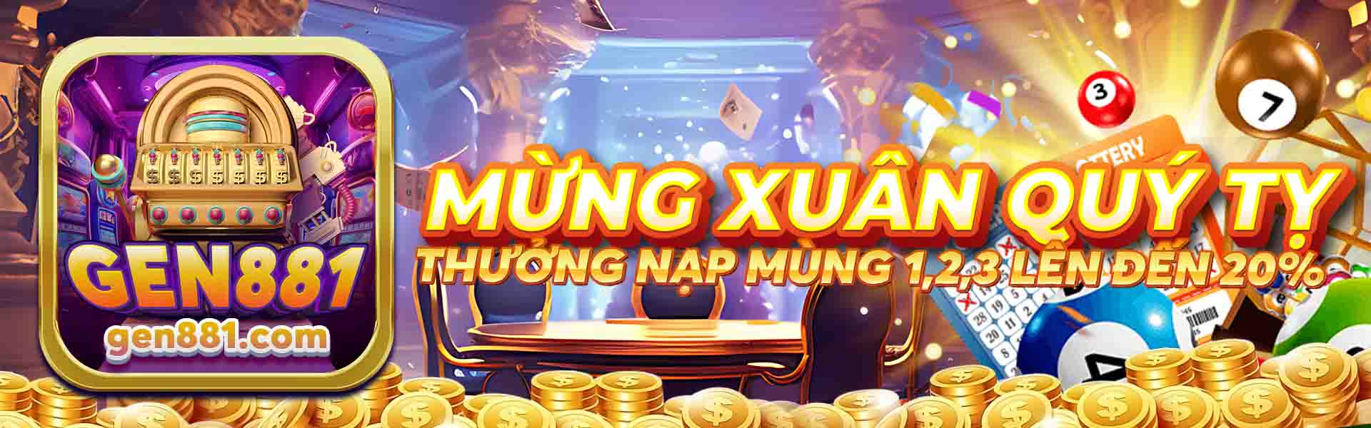 Mừng Xuân Quý Tỵ Thưởng Nạp Mùng 1,2,3 Lên Đến 20%